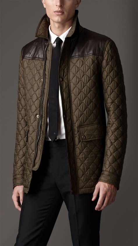 veste cuir burberry homme|Vestes homme .